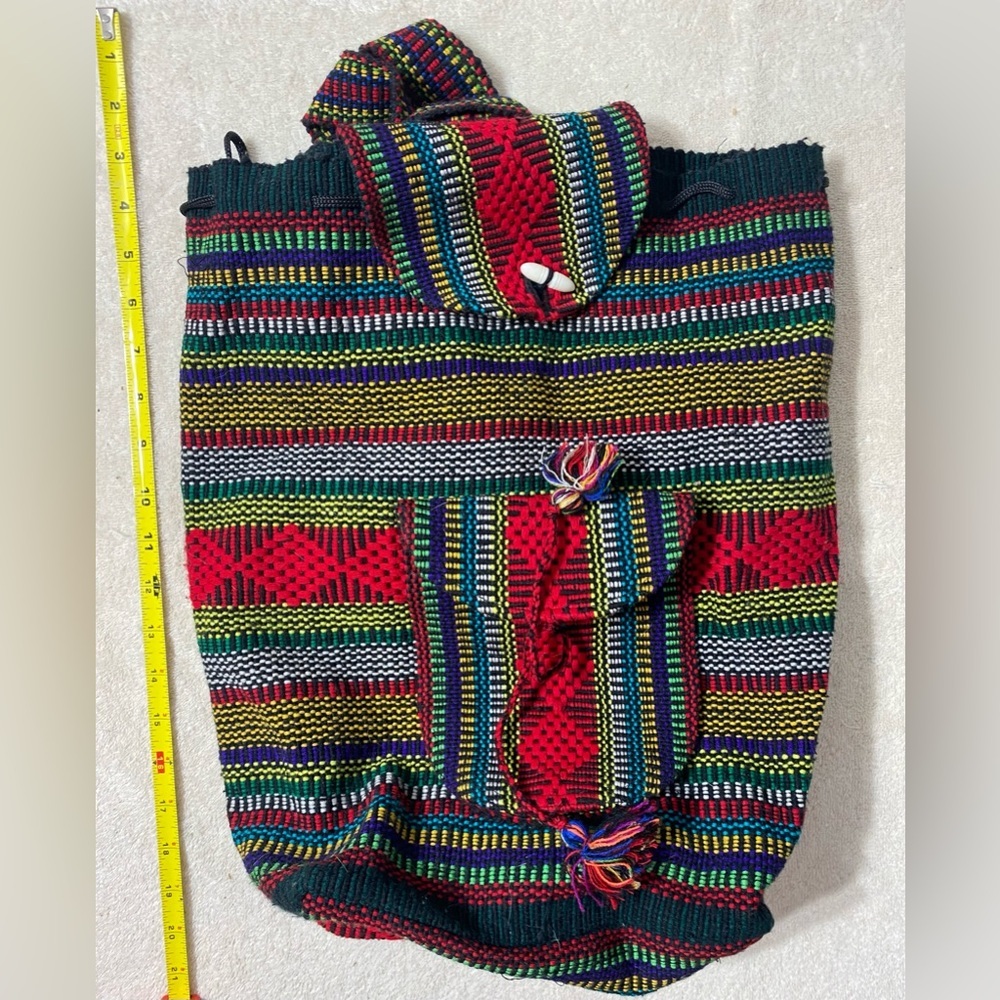 Woven backpack purse‎